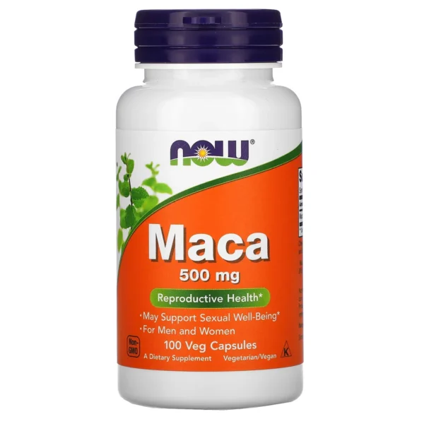 Maca 500 mg, 100 Capsules – NOW Foods