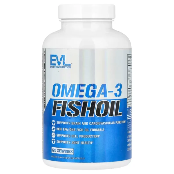 Omega 3, 120 Gélules – Evlution Nutrition