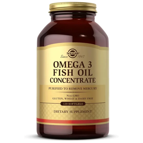 Omega-3 Fish Oil Concentrate, 120 Softgels – Solgar