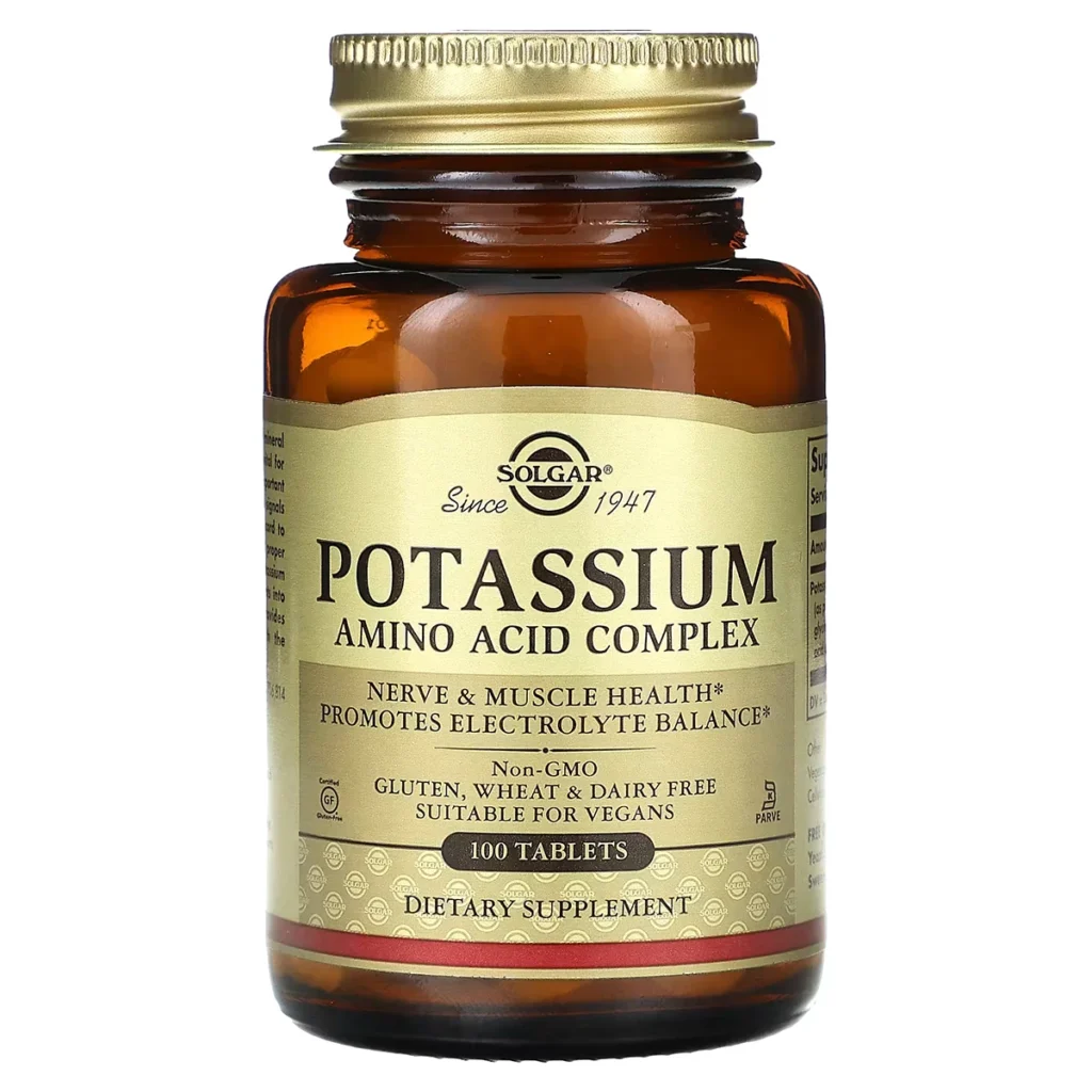Potassium Amino Acid Complex 99 mg 100 Comprimes – Solgar 1