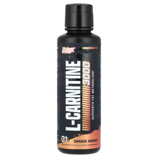 L-Carnitine 3000 (31 servings) 465 ml – (Orange & Mangue) – Nutrex Research