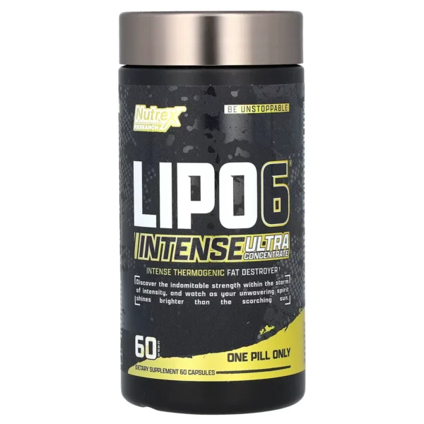 LIPO-6 Black Intense – 60 Capsules Noires – Nutrex Research