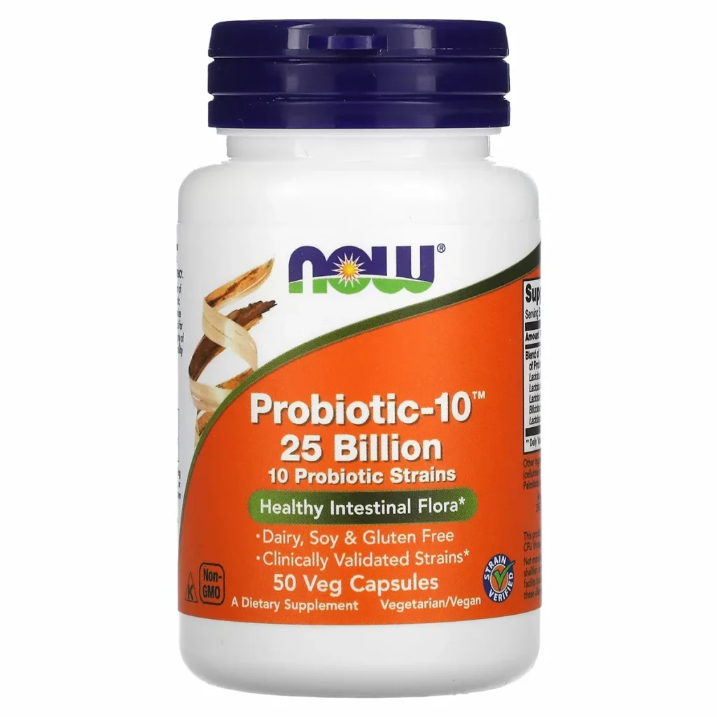 Probiotic 10 25 milliards NOW Foods comptoirnutrition tanger rabat maroc 2