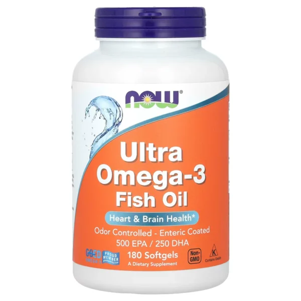 Ultra Omega-3, 180 softgels – NOW Foods
