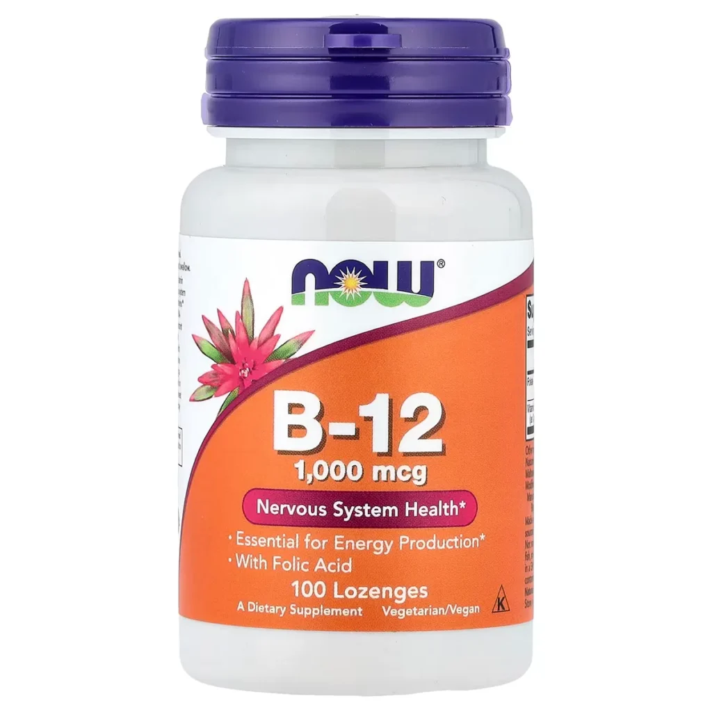 Vitamin B12 100 lozenges – NOW Foods