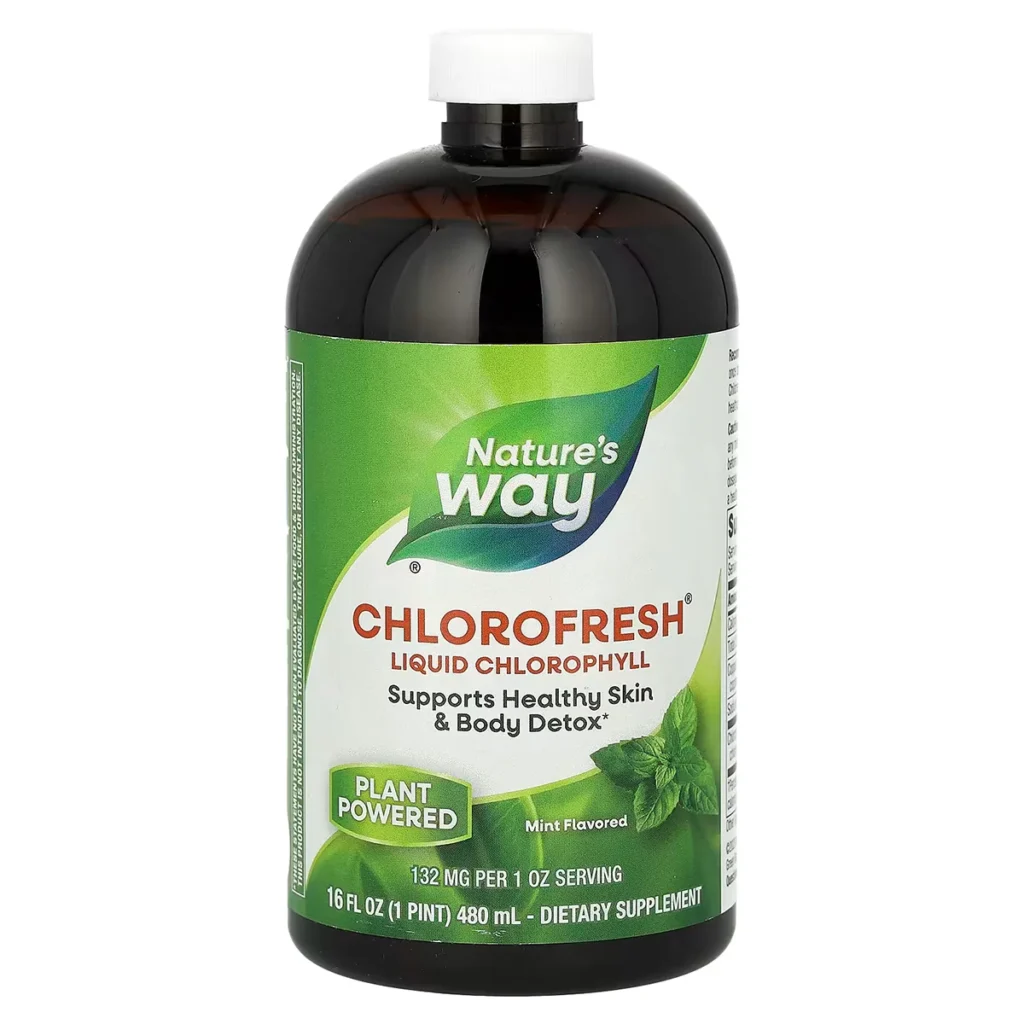 Chlorophylle Liquide – Energie Detox Naturelle Mint – 480 ml Natures Way 1
