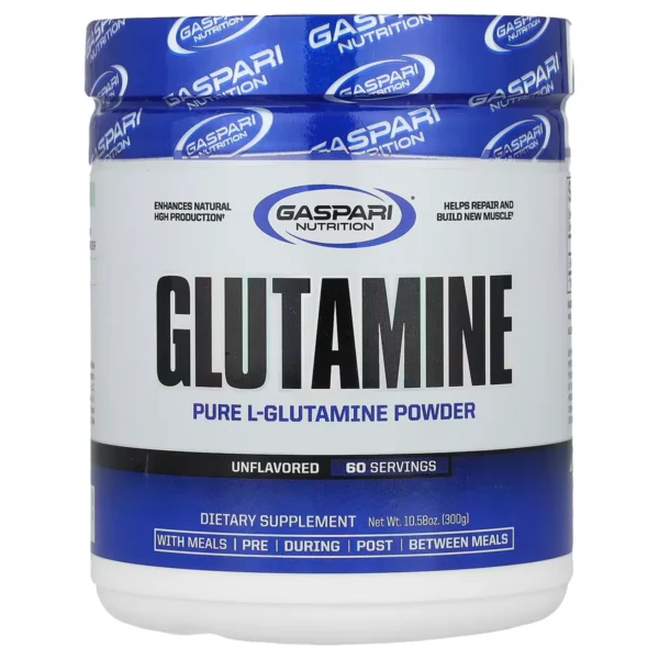 Glutamine – 300 g – Non Aromatisée (Gaspari Nutrition)