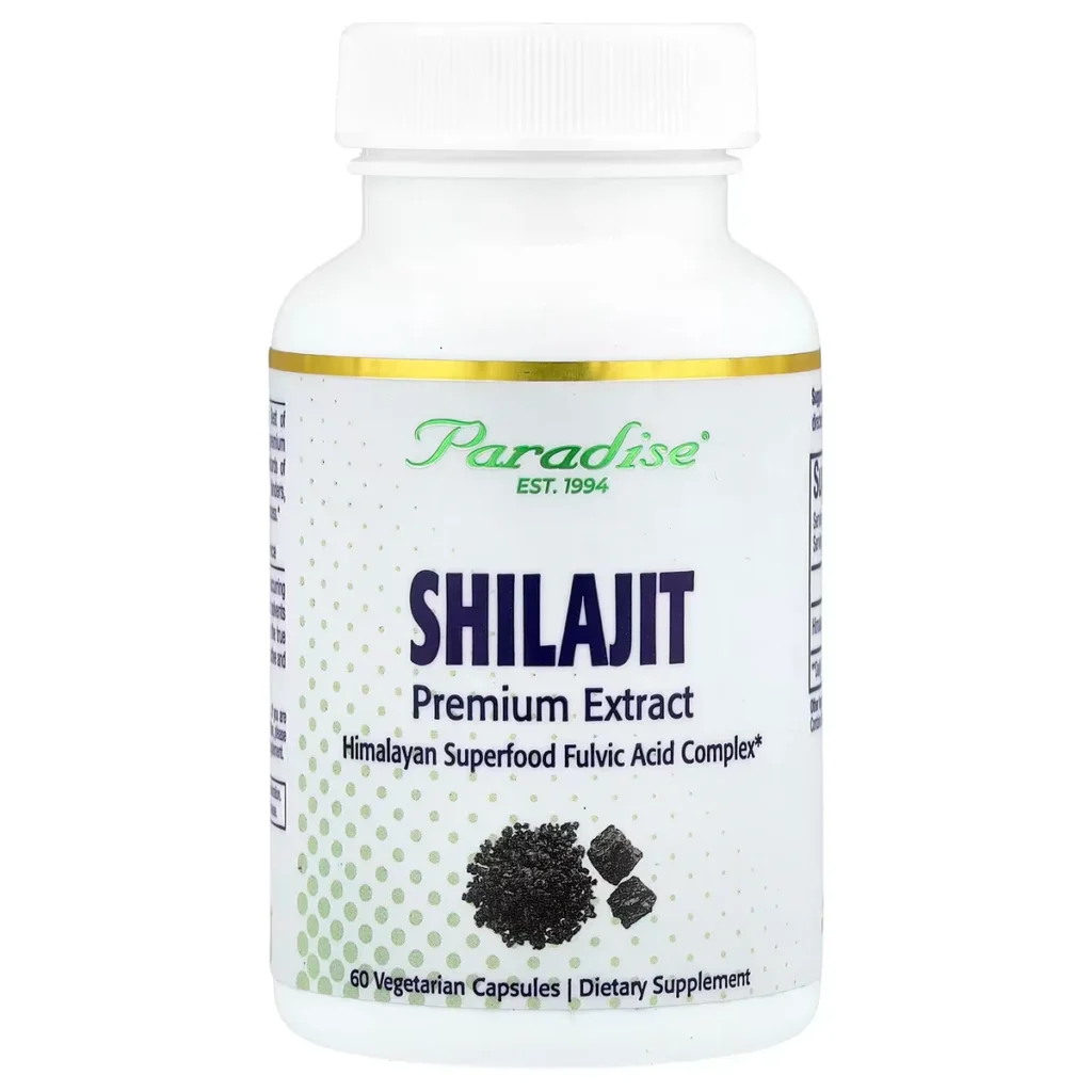 Shilajit Premium Extract – 60 Veg Capsules – Paradise 1