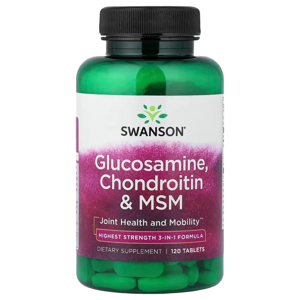 Glucosamine Chondroitin MSM – 120 Comprimes – Swanson 1