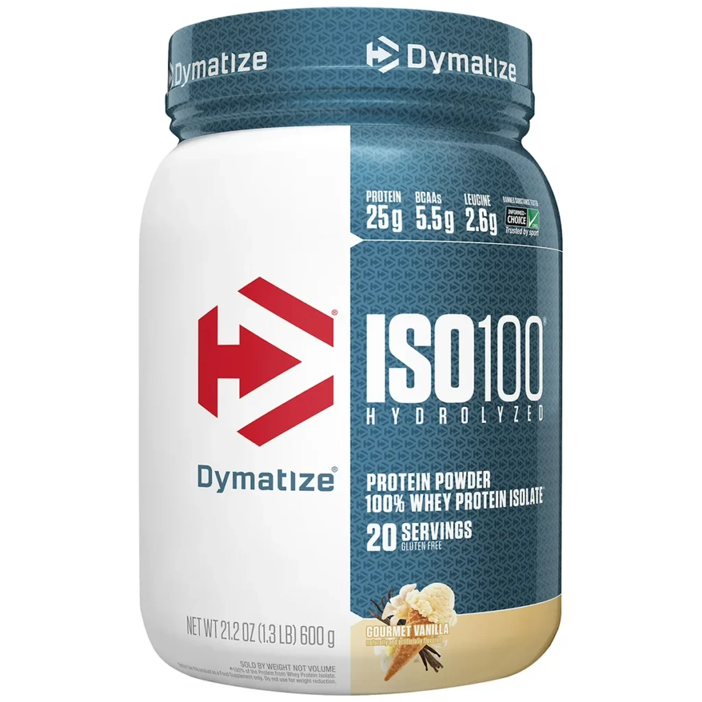 Iso 100 Hydrolyzed – 610 g Gourmet Vanilla – Dymatize 1
