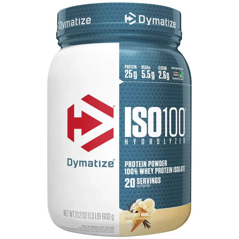 Iso 100 Hydrolyzed – 610 g Gourmet Vanilla – Dymatize 1