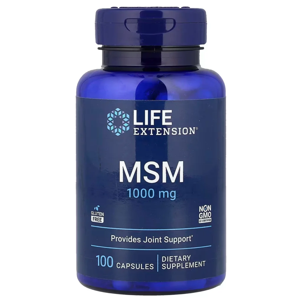 MSM – 1000 mg – 100 Capsules – Life Extension 1