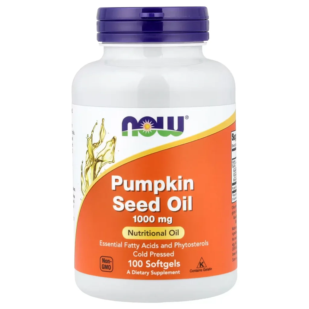 Pumpkin Seed Oil – 1000 mg – 100 Softgels – NOW Foods 1