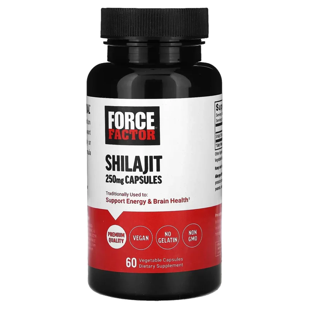 Shilajit – 250 mg – 60 Capsules Vegetales – Force Factor 1