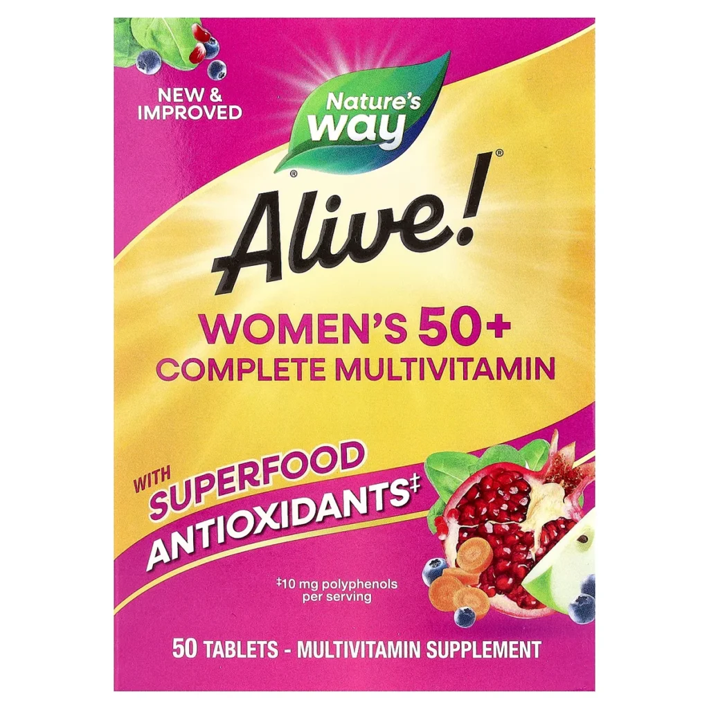 Alive Womens Energy Complete Multivitamin – 50 Tablets – Natures Way 1