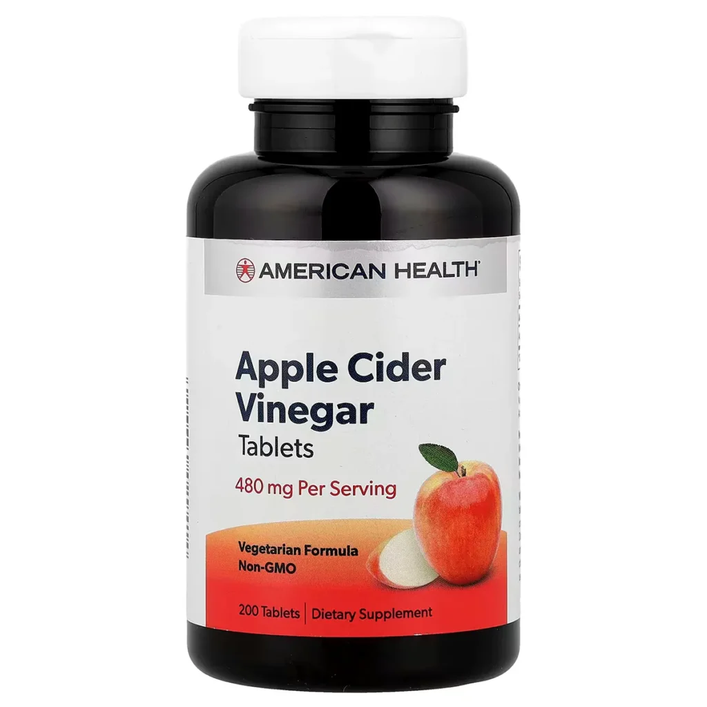 Apple Cider Vinegar – 200 Tablets – American Health 1
