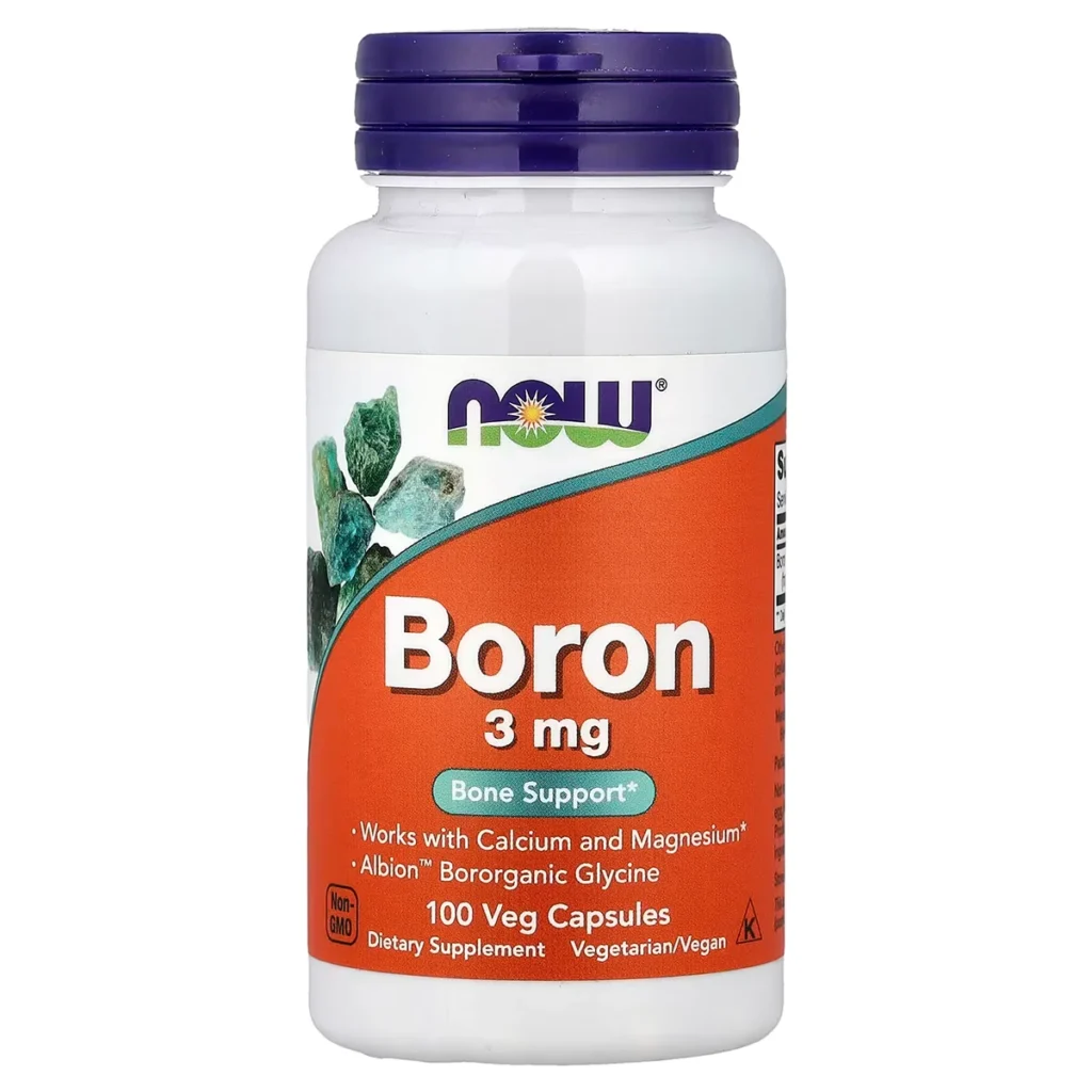 Boron 3 mg – 100 Veg Capsules – NOW Foods 1