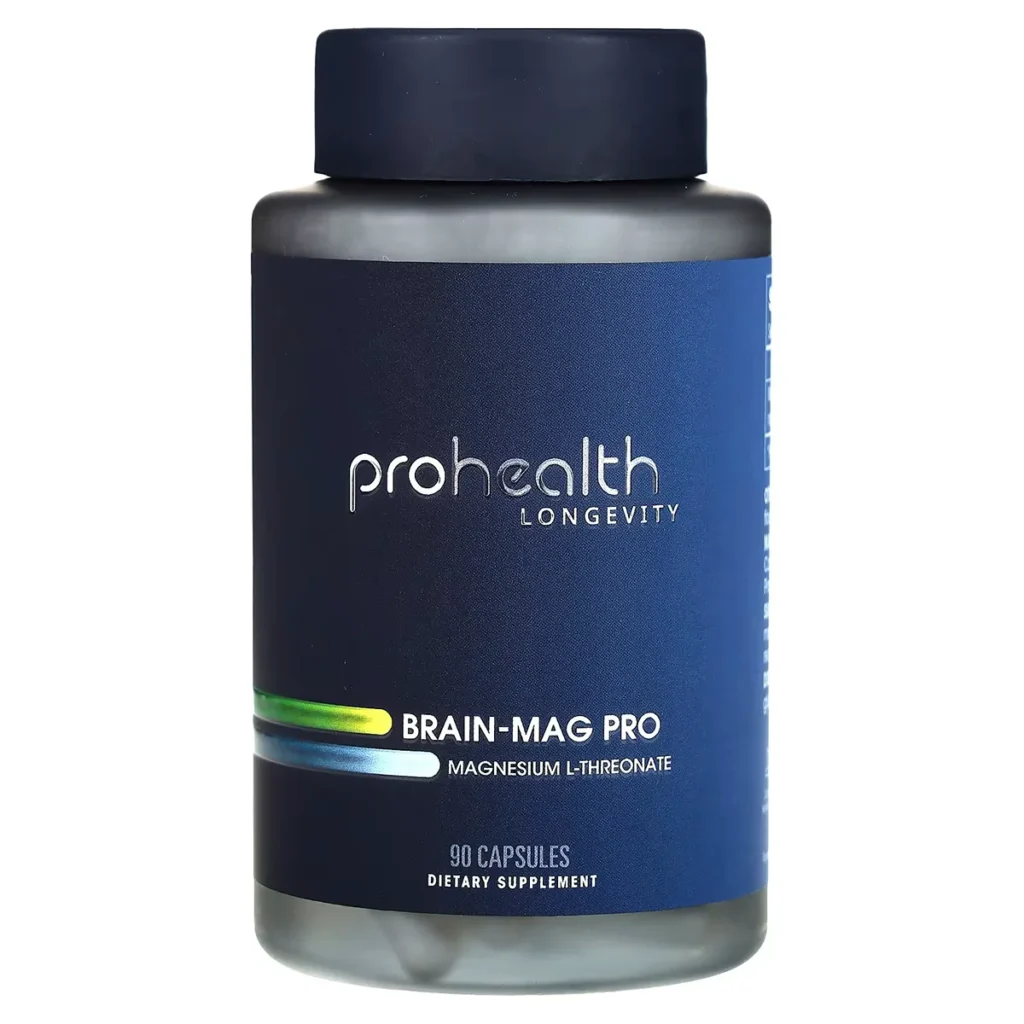 Brain Mag Pro – Magnesium L Threonate – 90 Capsules – ProHealth Longevity 1