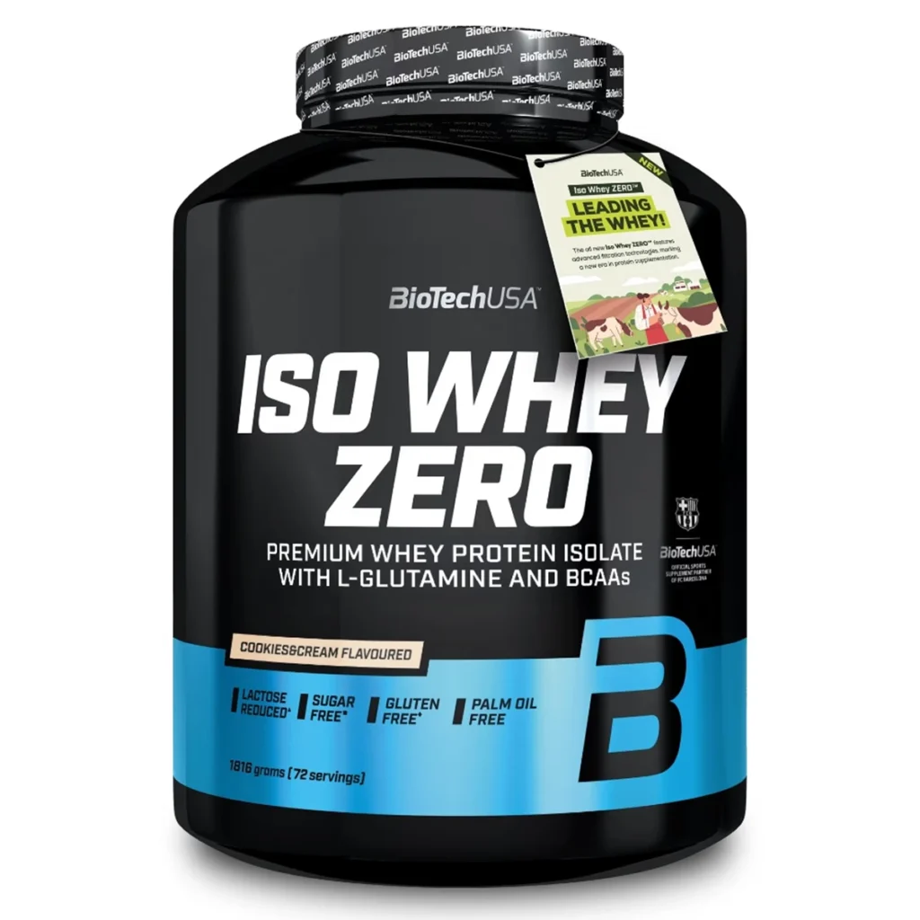 Iso Whey Zero – 1 816 g – 72 Servings – Cookies Cream – BioTech USA 1