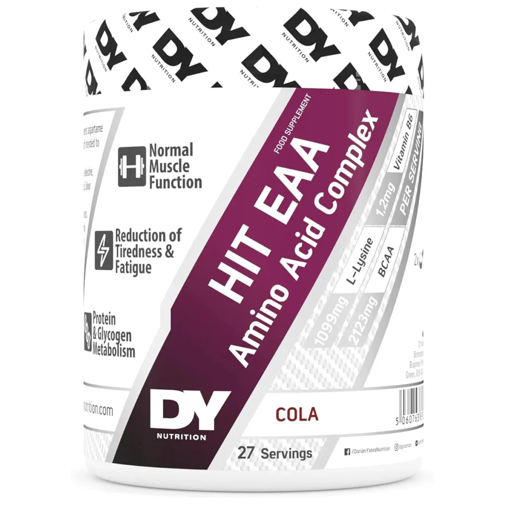 Acides Amines Complexe HIT EAA – Cola – 360 g 27 Servings – DY Nutrition 1