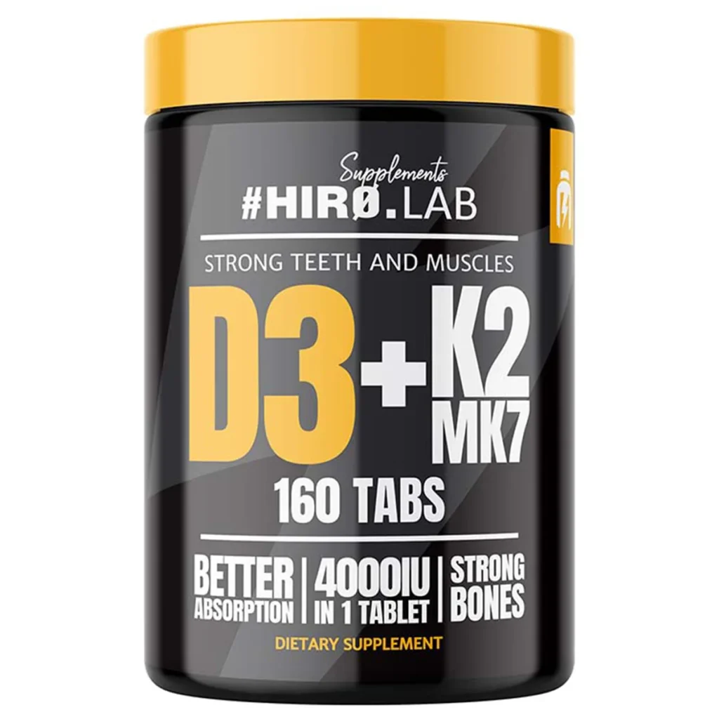 D3 K2 MK7 – 4000 UI – 160 Tablets – Hiro Lab 1