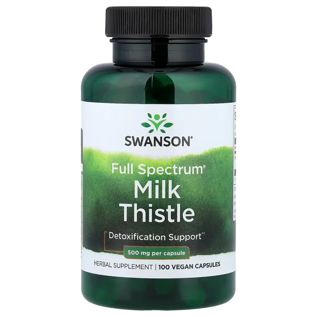 Full Spectrum® Milk Thistle – 500 mg – 100 Vegan Capsules – Swanson 1