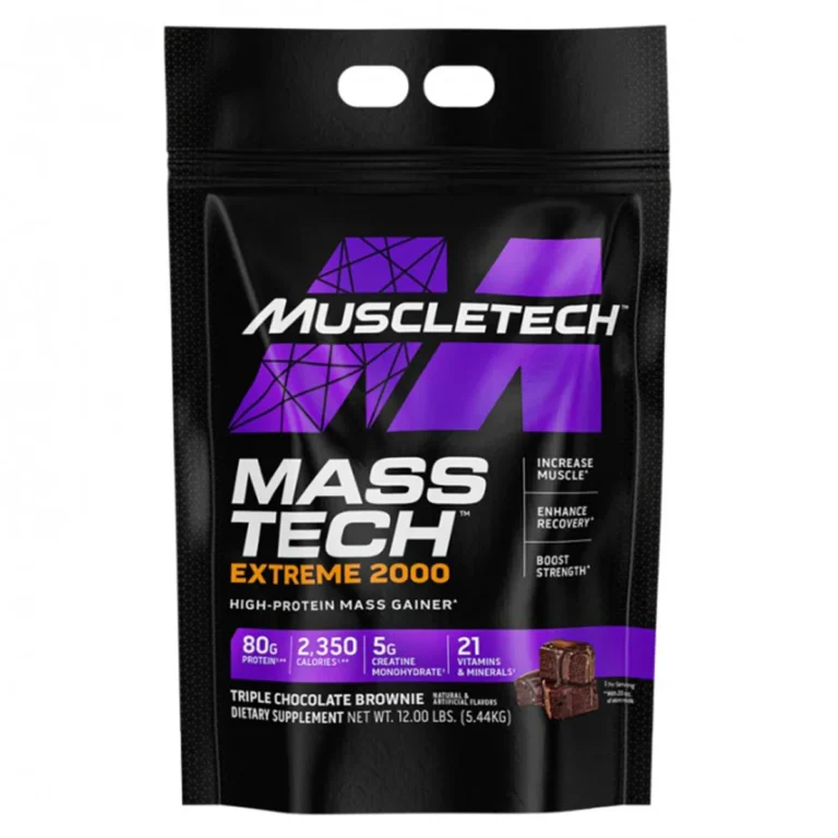 Mass Tech Extreme 2000 – Triple Chocolate Brownie – 544 kg – MuscleTech 1